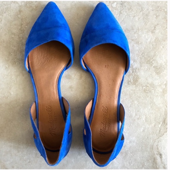 Madewell Shoes - Madewell Blue D’orsay Flat